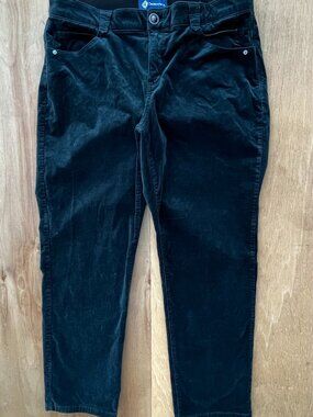 DEMOCRACY AB SOLUTION CORDUROY WIDE LEG JEANS WOMEN’S sz 18W Blue Green NEW